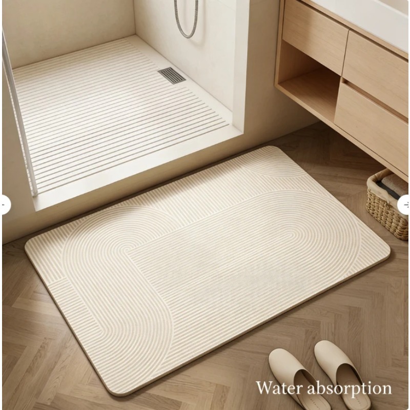 浴室用珪藻土マット 超吸水 速乾 滑り止め 耐摩耗 汚れ防止 - Bamboo Bath Mat のレビューと価格